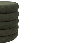 Sparrengroene terry stof pouf - afbeelding 3 van  6