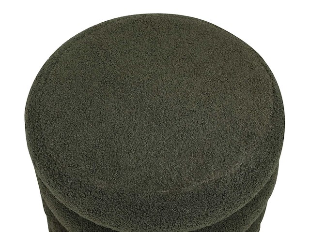 Sparrengroene terry stof pouf - afbeelding 4 van  6