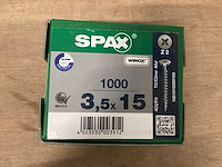 Spax spaanplaatschroef 3,5 x 15 mm pz2 (7x) - afbeelding 1 van  3