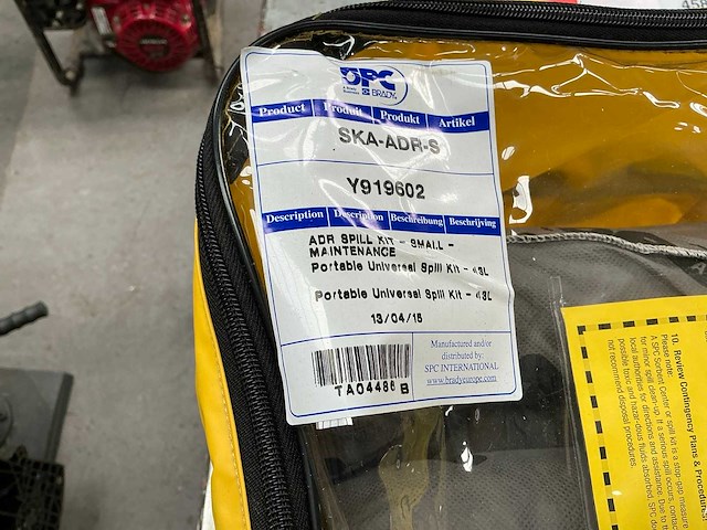 Spc spil kit absorptiekit voor chemicaliën in draagtas (3x) - afbeelding 4 van  4
