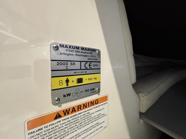 Speedboot maxum sr 3 bowrider - afbeelding 18 van  31