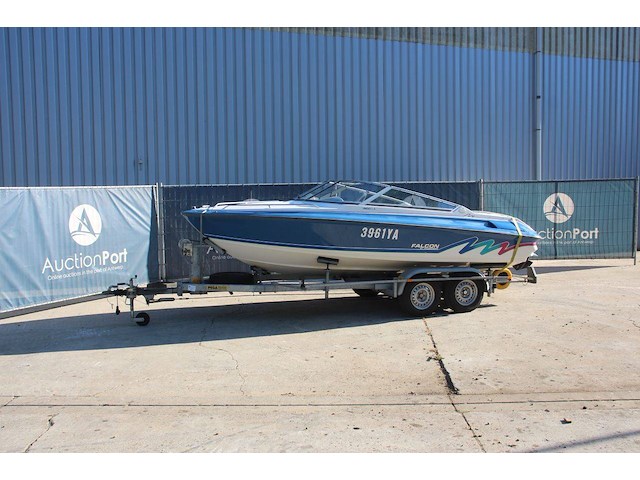 Speedboot thunderbird falcon 1800 benzine 1995 met trailer - afbeelding 1 van  1