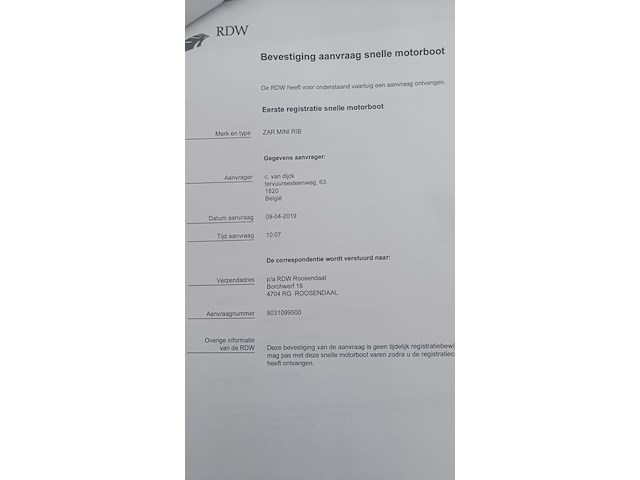 Speedboot zar mini rib 11 - afbeelding 11 van  13