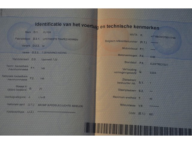 Speedpedelec flyer upstreets trapez/herren met lader , papieren en reserve sleutels - afbeelding 6 van  25