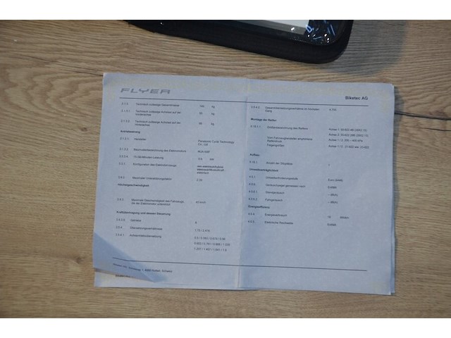 Speedpedelec flyer upstreets trapez/herren met lader , papieren en reserve sleutels - afbeelding 8 van  25