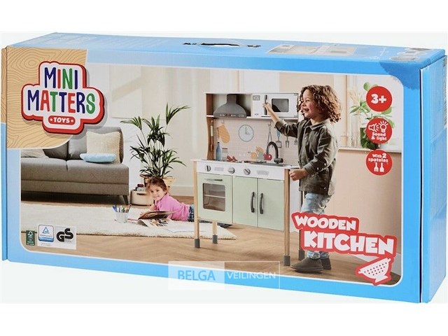 Speelkeuken hout - afbeelding 2 van  2