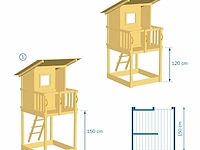 Speeltoestel beach hut deluxe in grenenhout... - afbeelding 2 van  9