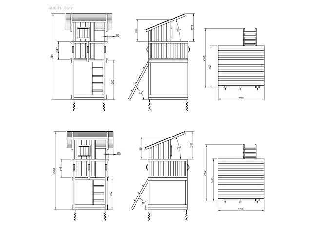 Speeltoestel beach hut deluxe in grenenhout... - afbeelding 3 van  9