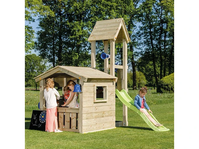 Speeltoestel lookout deluxe speelhuisje met toren... - afbeelding 1 van  8