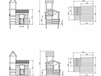 Speeltoestel lookout deluxe speelhuisje met toren... - afbeelding 4 van  8