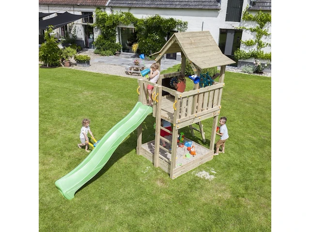 Speeltoestel pagoda deluxe in grenenhout... - afbeelding 1 van  12