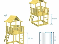 Speeltoestel pagoda deluxe in grenenhout... - afbeelding 5 van  12