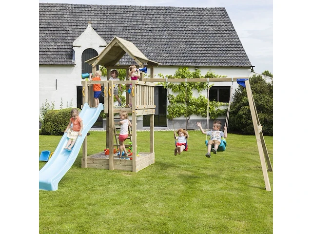 Speeltoestel pagoda deluxe in grenenhout... - afbeelding 8 van  12