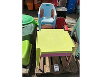 Speeltoestel tuin tafel + partij stoelen (3x) - afbeelding 3 van  4