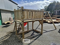 Speeltoren met schuifaf en schommels - afbeelding 3 van  6