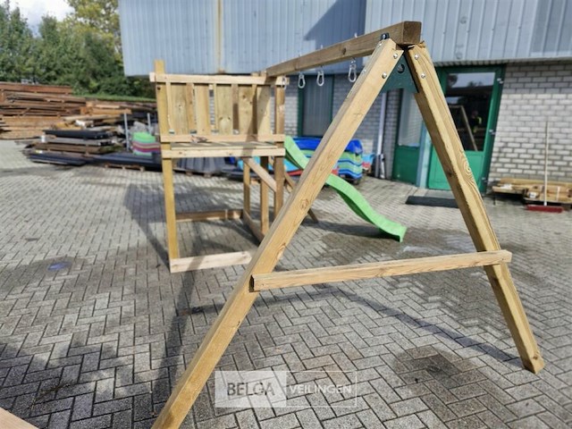 Speeltoren met schuifaf en schommels - afbeelding 4 van  6