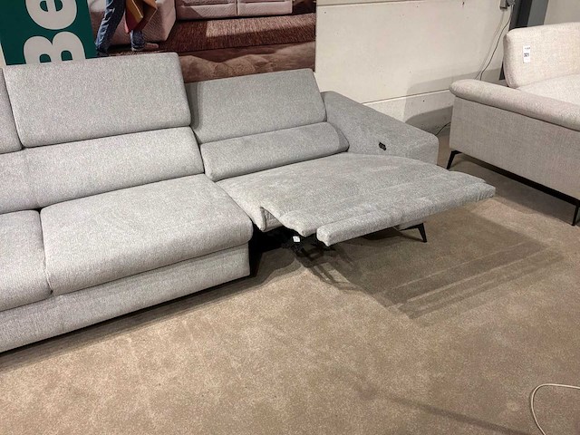 Spencer mito ashgrey hoek zetel 5-zit elektrisch - afbeelding 5 van  5