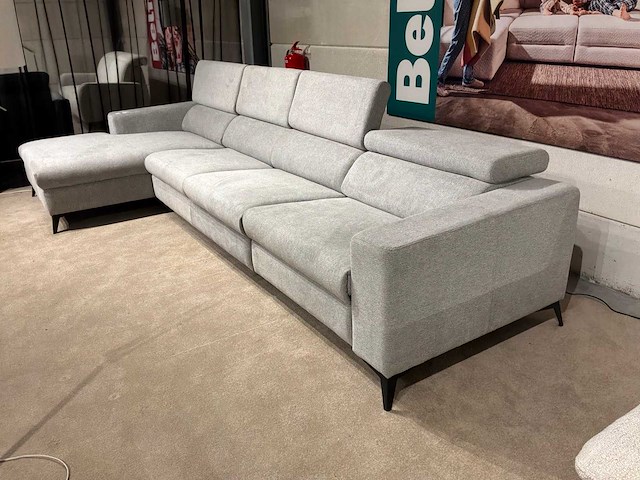 Spencer mito ashgrey hoek zetel 5-zit elektrisch - afbeelding 1 van  5