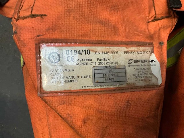 Sperian fenzy bio-s-cape ontsnappings ademhalingskit (2x) - afbeelding 2 van  6