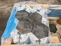 Sphinx marbles hexagon black mat vloertegel 25x22 cm 13,69 m² - afbeelding 3 van  7