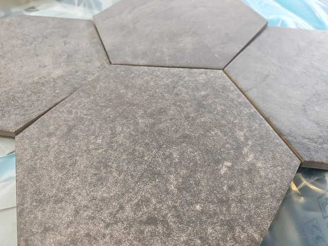 Sphinx marbles hexagon black mat vloertegel 25x22 cm 13,69 m² - afbeelding 7 van  7