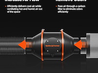 Spider farmer 4 inch koolstoffilter voor kweektent - afbeelding 2 van  5