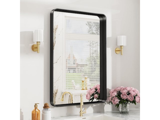 Spiegel 60x90cm goudkleurige rand - afbeelding 1 van  3