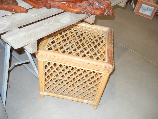 Spiegel + bamboo bijzettafel - afbeelding 1 van  5