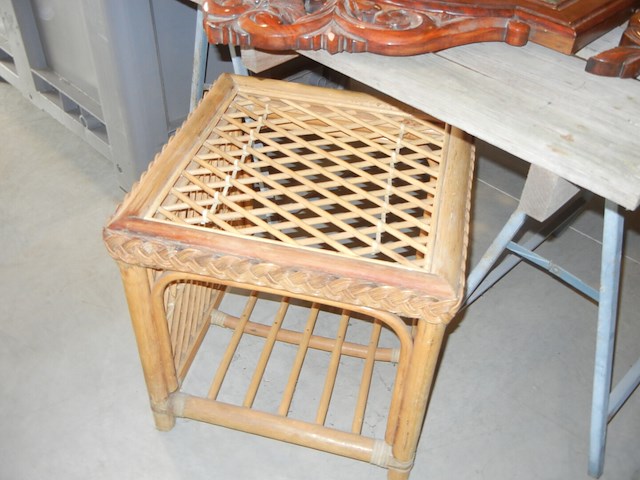 Spiegel + bamboo bijzettafel - afbeelding 2 van  5