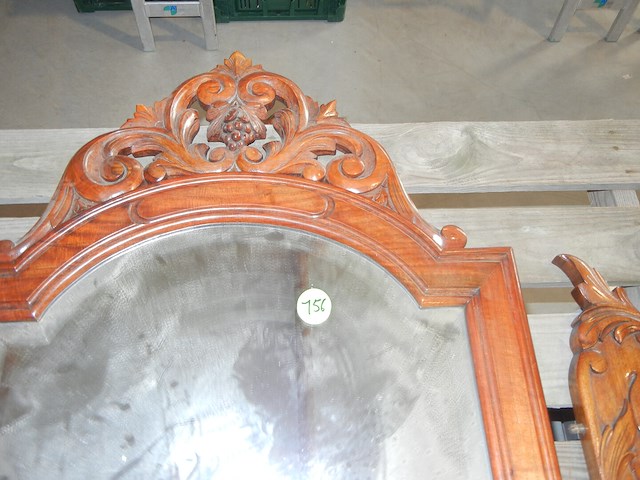 Spiegel + bamboo bijzettafel - afbeelding 4 van  5