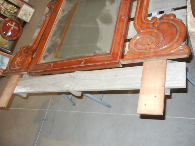 Spiegel + bamboo bijzettafel - afbeelding 5 van  5