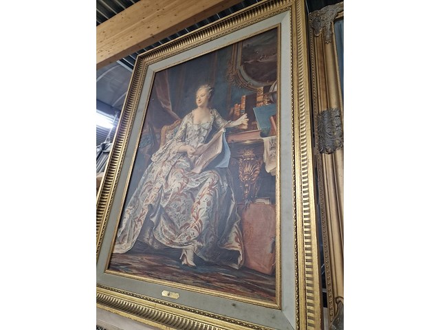 Spiegel en antieken schilderij - afbeelding 3 van  5