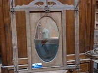 Spiegel in houten kader - afbeelding 1 van  2