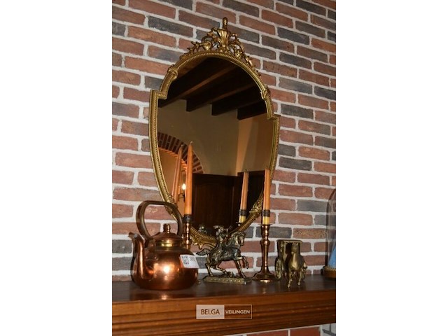 Spiegel met div vintage deco - afbeelding 1 van  5