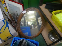 Spiegel met hout - afbeelding 1 van  1