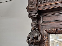 Spiegel met houtsnijwerk - afbeelding 2 van  3