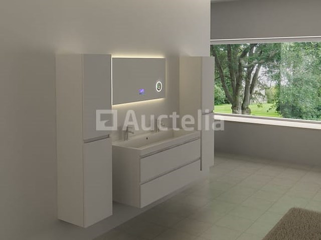 Spiegel met led verlichting & bluetooth - 100 cm - afbeelding 2 van  4