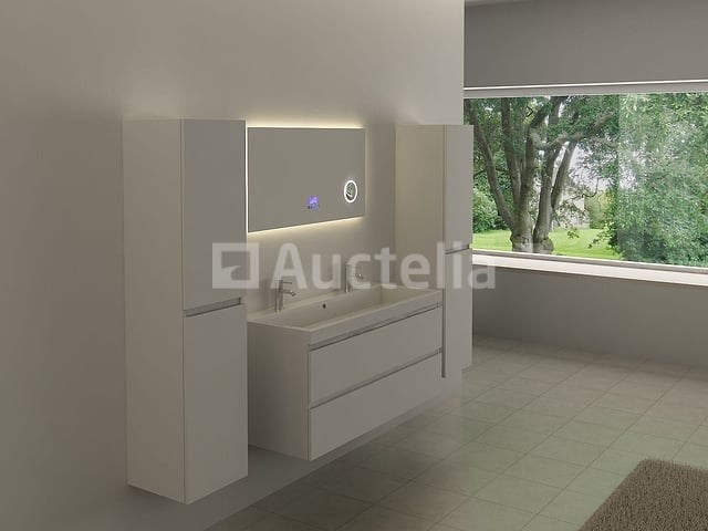 Spiegel met led verlichting & bluetooth - 100 cm - afbeelding 3 van  4