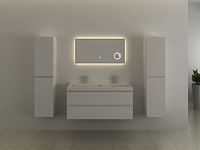 Spiegel met led verlichting & bluetooth - 100 cm - afbeelding 1 van  4