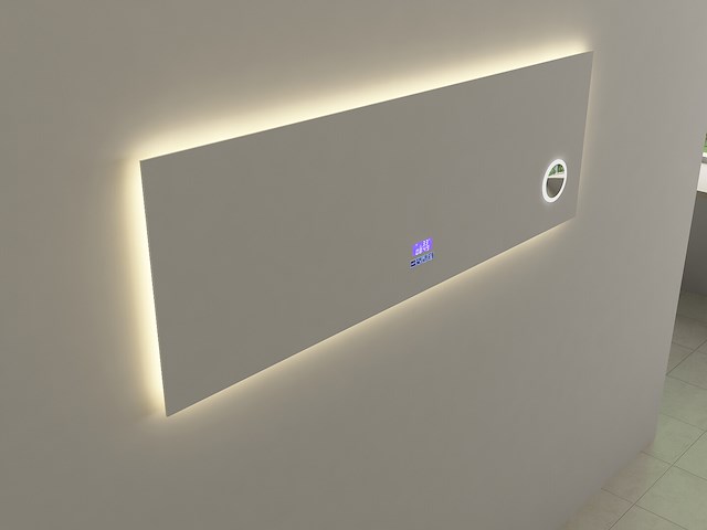 Spiegel met led verlichting & bluetooth - 150 cm - afbeelding 2 van  4