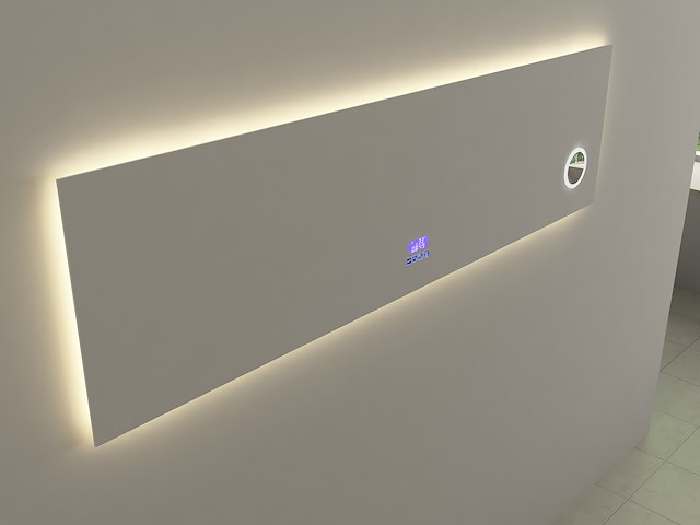 Spiegel met led verlichting & bluetooth - 180 cm - afbeelding 1 van  4