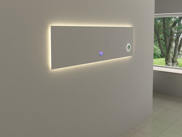 Spiegel met led verlichting & bluetooth - 180 cm - afbeelding 2 van  4