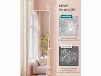 Spiegel op standaard, 360° draaibaar, 163 x 45 cm, gehard glas - afbeelding 4 van  6
