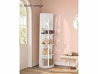 Spiegel op standaard, 360° draaibaar, 163 x 45 cm, gehard glas - afbeelding 6 van  6