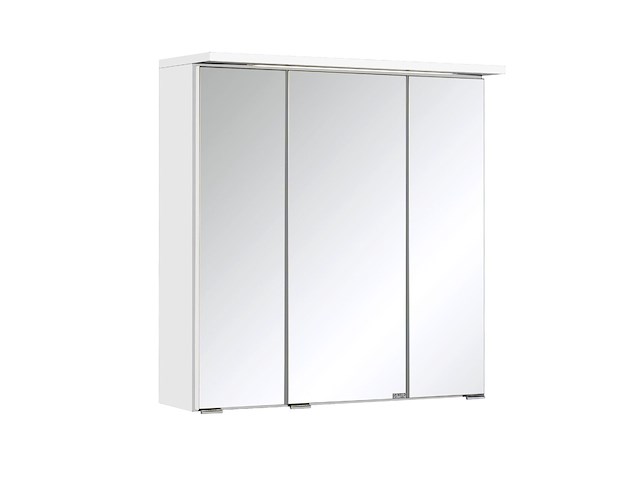Spiegelkast bobbi 60cm model 1 3 deuren & ledverlichting - wit - afbeelding 1 van  7