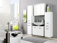 Spiegelkast bobbi 60cm model 1 3 deuren & ledverlichting - wit - afbeelding 7 van  7