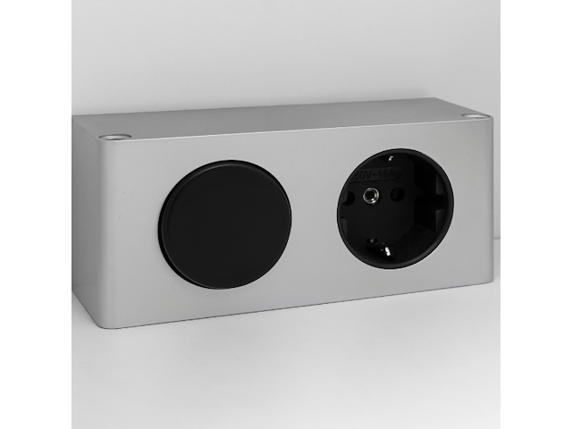 Spiegelkast karan 120cm 3 deuren met verlichting - eik - afbeelding 6 van  7