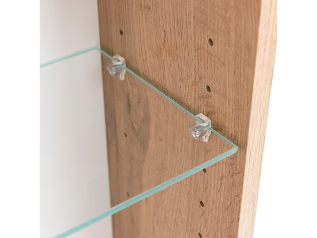 Spiegelkast karan 120cm 3 deuren met verlichting - eik - afbeelding 7 van  7
