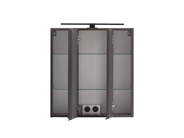 Spiegelkast meran | 60 x 20 x 64 cm | grijs - afbeelding 6 van  7