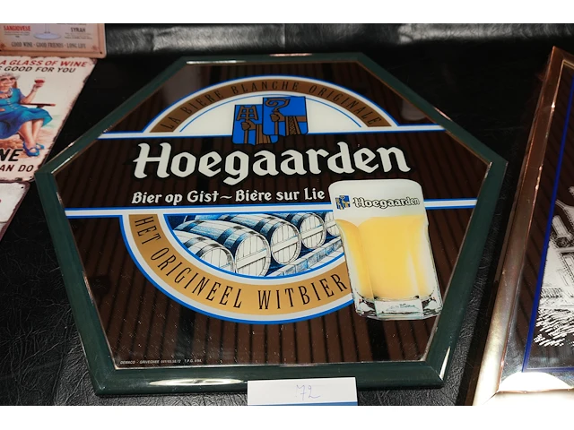 Spiegelreclamebord hoegaarden - afbeelding 1 van  1